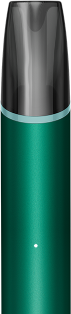 VEEV NOW ULTRA Classic Mint disposable vaping device close up with green ring around the mouthpiece
