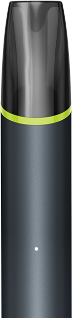 VEEV NOW ULTRA Sour Apple disposable vaping device close up with a yellow ring around the mouthpiece