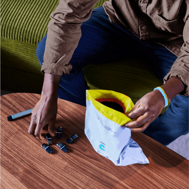 VEEV Vapes Recycling-Sammelbeutel