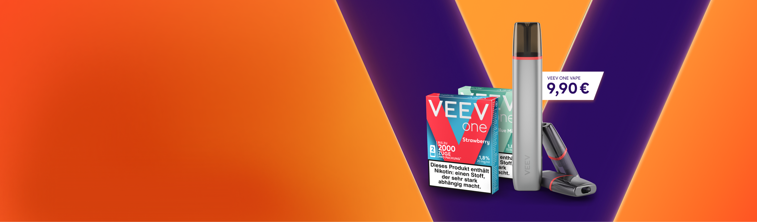 VEEV ONE Gerät für 9,90 € mit zwei Packungen Pods