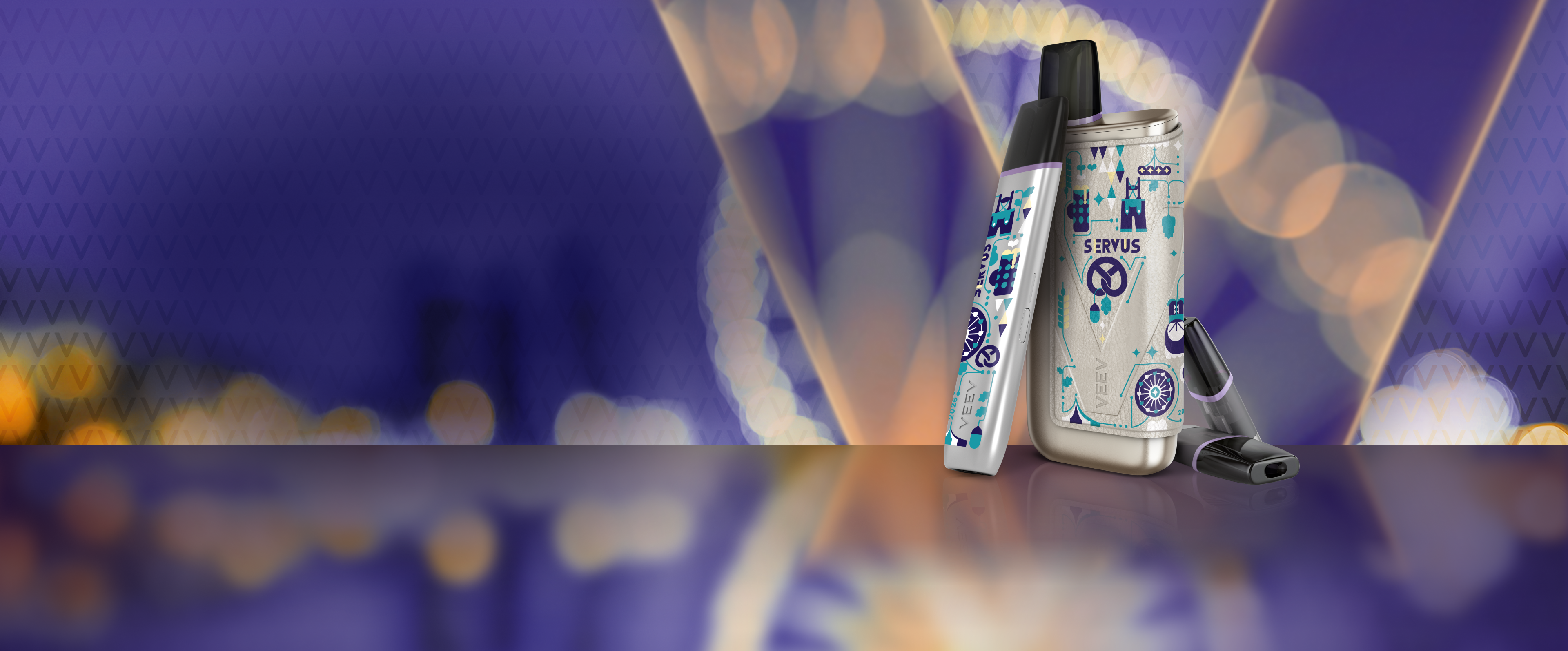 Please include Hero Banner as per mockup Routing CTA 1: https://www.veev-vape.com/de/de/shop/veev-one-plus-vape-starlit-purple.html
Routing CTA 2: xxx (NEW Parallax Page) Alt: VEEV ONE Plus Gerät in Starlit Purple vor einem strukturierten V Hintergrund mit aufgeklapptem Cover und extra Pod Please include GTM Parameter as stated below: