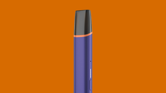 VEEV ONE vape uređaj na narančastoj pozadini