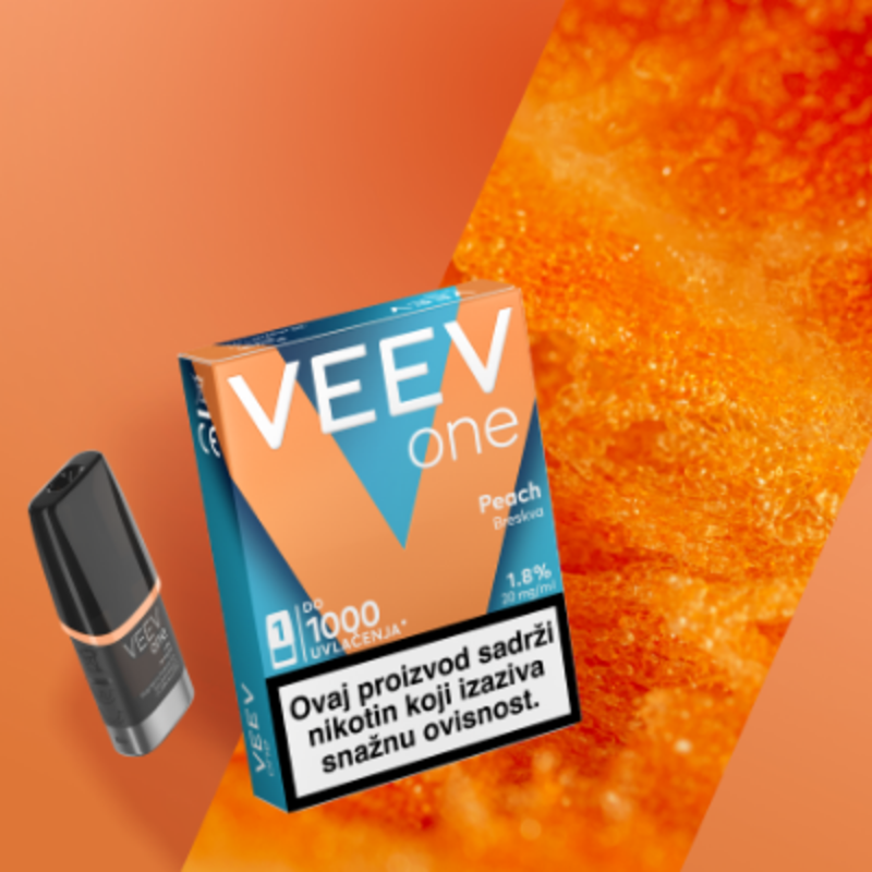 VEEV ONE vape uređaj u svjetloružičastoj boji. 0