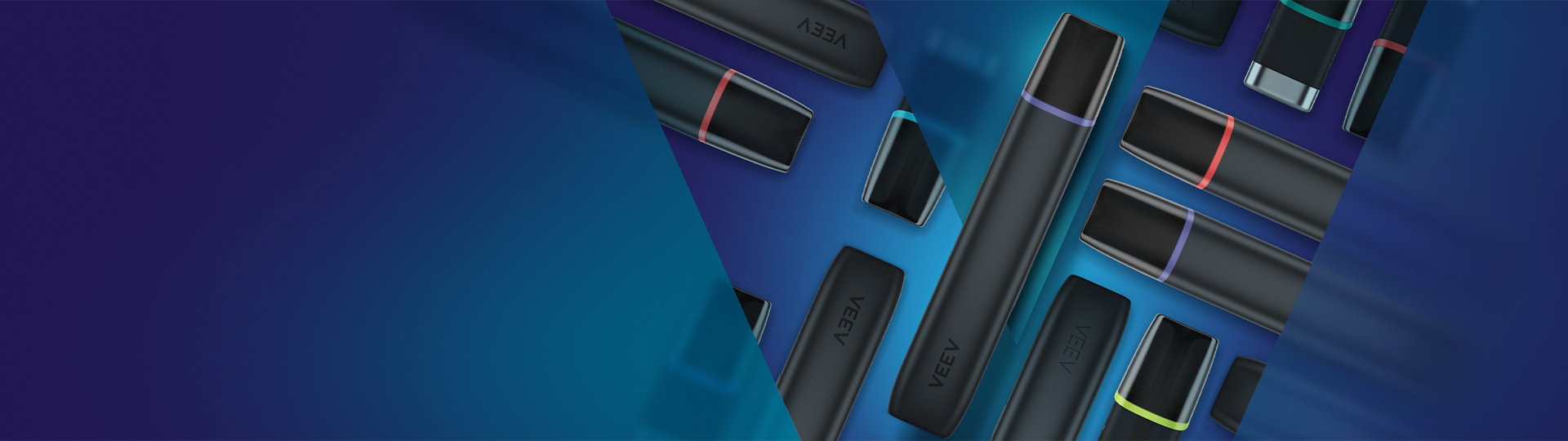 A banner showing a collection of VEEV ONE devices