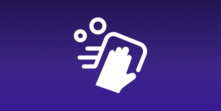 Icono limpieza de dispositivo