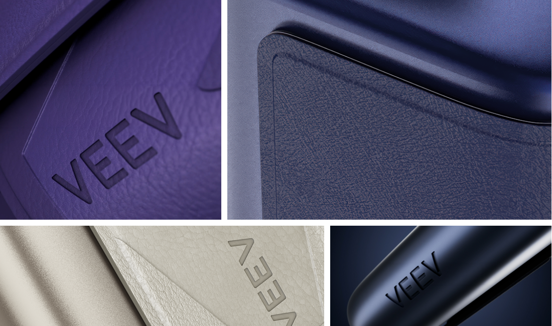 Collage de detalles del dispositivo VEEV ONE PLUS