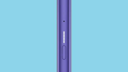 Close up of VEEV ONE vape airflow holes and on/off button