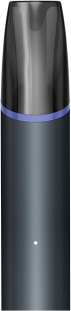 Krupni prikaz VEEV NOW ULTRA Blue Raspberry jednokratnog vape uređaja s ljubičastim prstenom oko usnika.