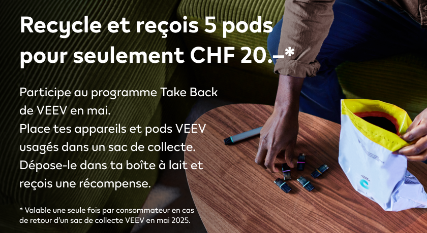 Sac de collecte de vapotes VEEV pour recyclage