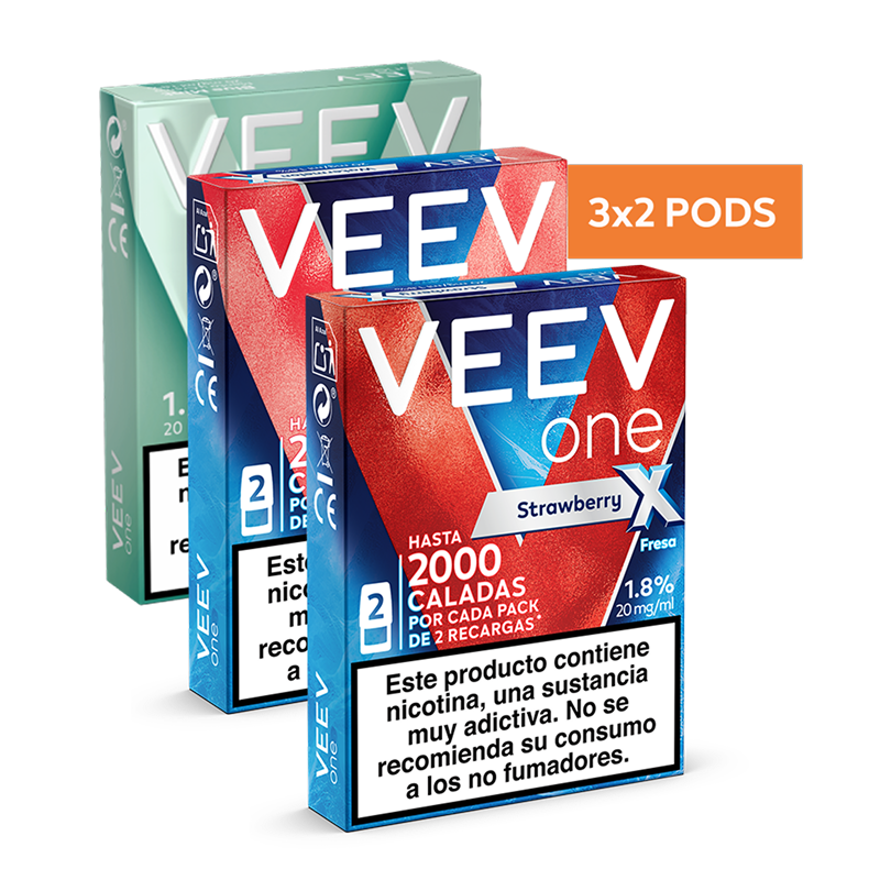 VEEV ONE Fresa, Sand&iacute;a y Menta 1.8%, , large