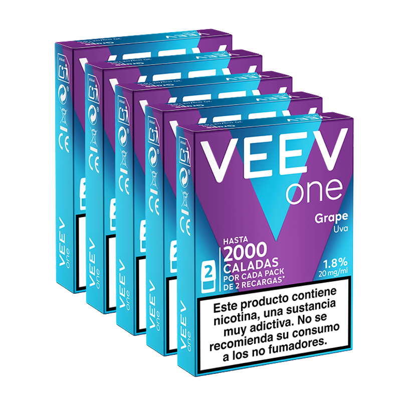 Comprar 5 packs de pods sabor a uva: VEEV ONE