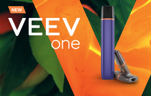 VEEV ONE vizual u narančastoj i zelenoj boji.