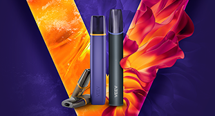 VEEV ONE i VEEV NOW ULTRA vape uređaji s VEEV ONE podovima i V logotipom u pozadini.