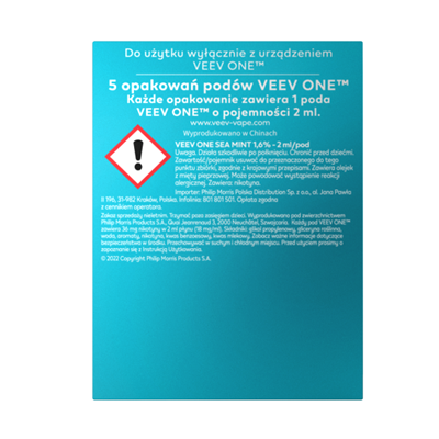 VEEV ONE Sea Mint ingredients 3