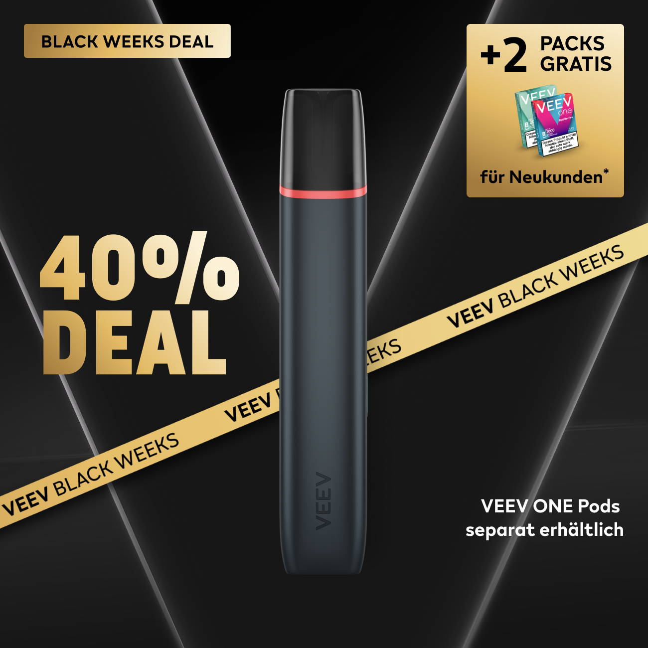 VEEV ONE Gerät Velvet Black (Velvet Black)