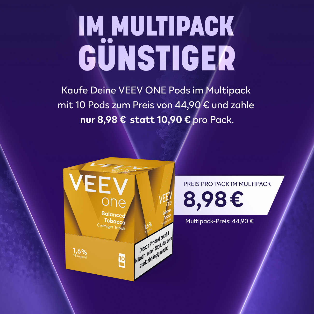 VEEV ONE Pods Balanced Tobacco (Balanced Tobacco)