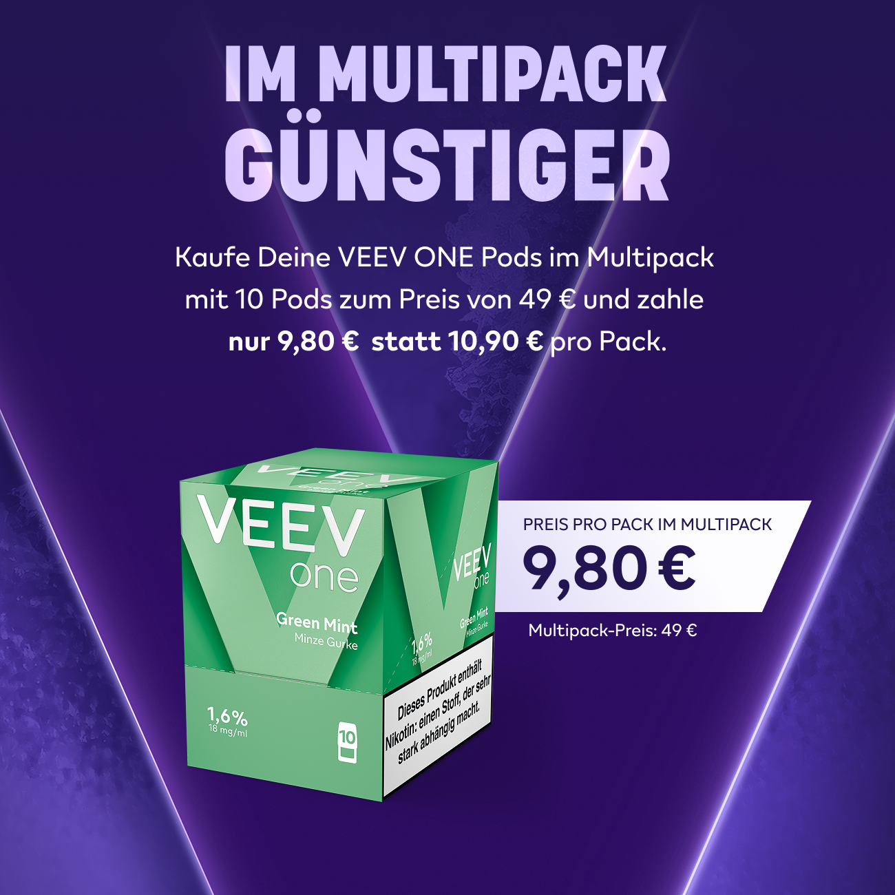 VEEV ONE Pods Green Mint (Green Mint)