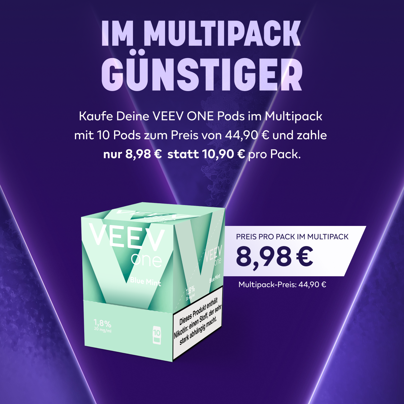 VEEV ONE Pods Blue Mint (Multipack)