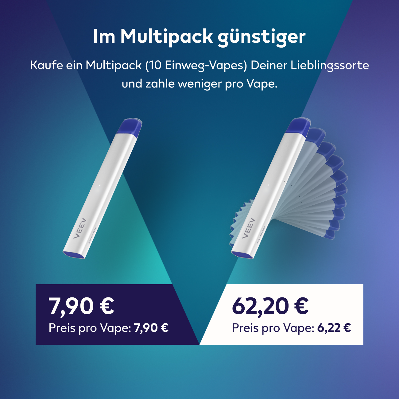 VEEV NOW Einweg-Vape Raspberry (Pack)