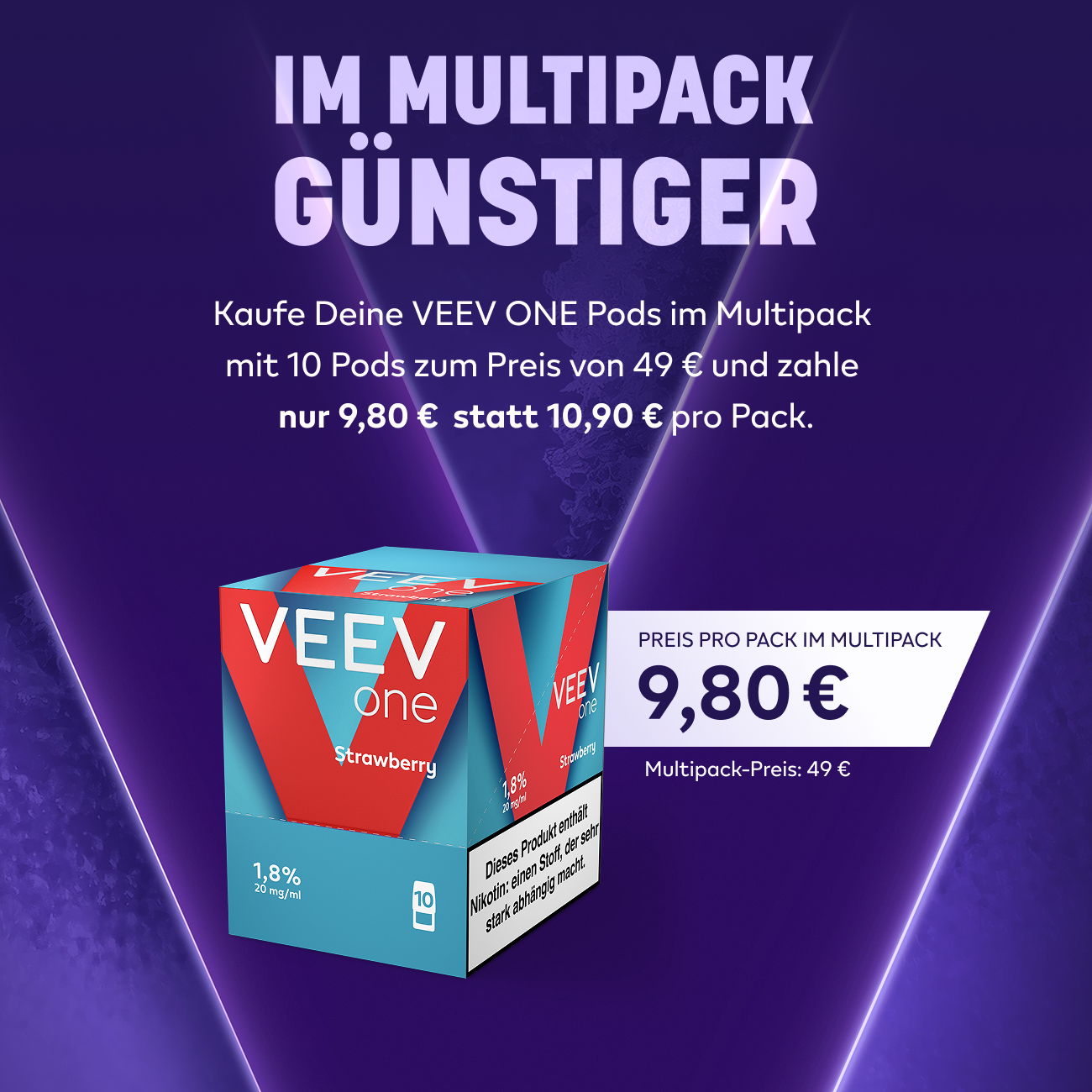 VEEV ONE Pods Strawberry (Multipack)