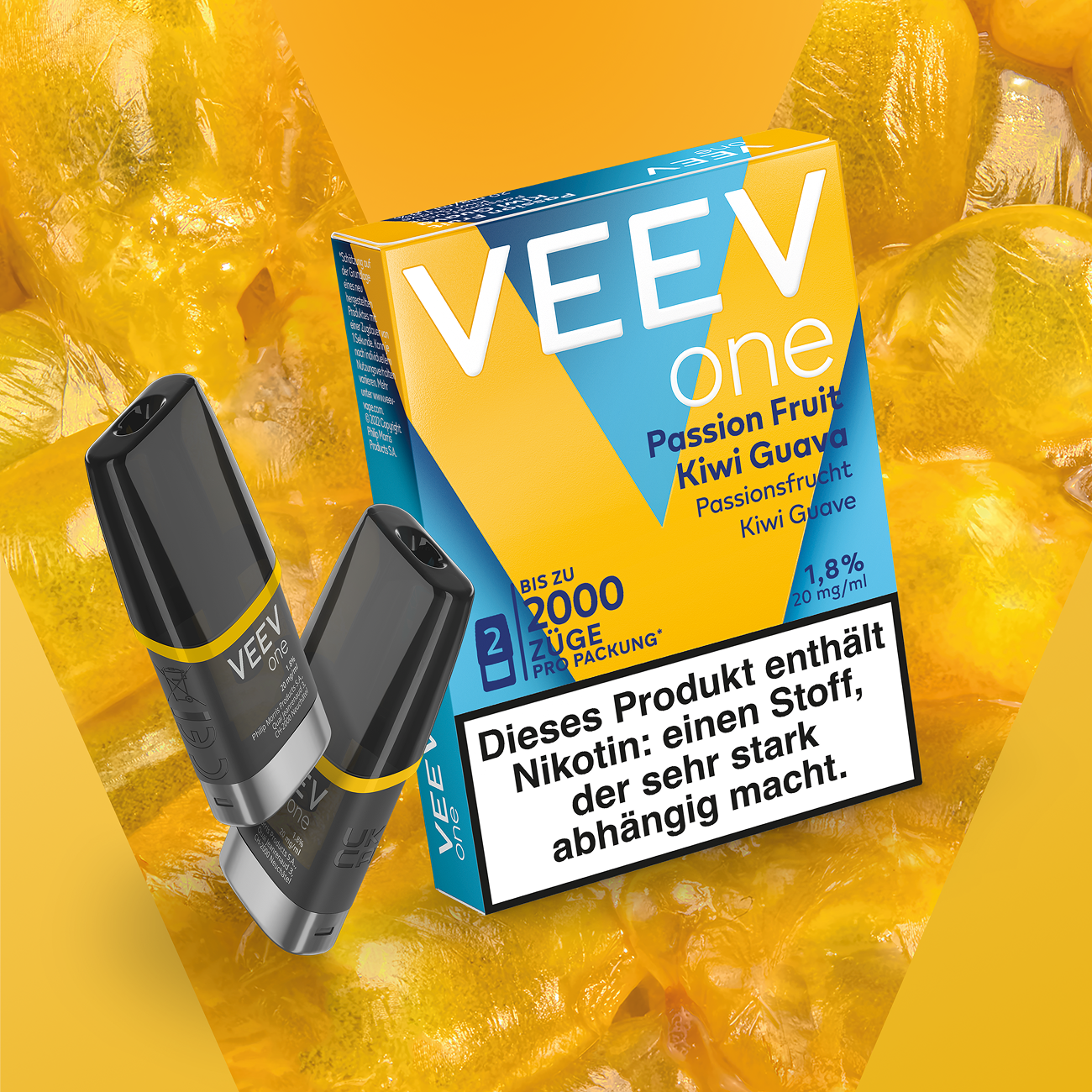 VEEV ONE Pods Passionfruit Kiwi Guava (Passion Fruit Kiwi Guava)