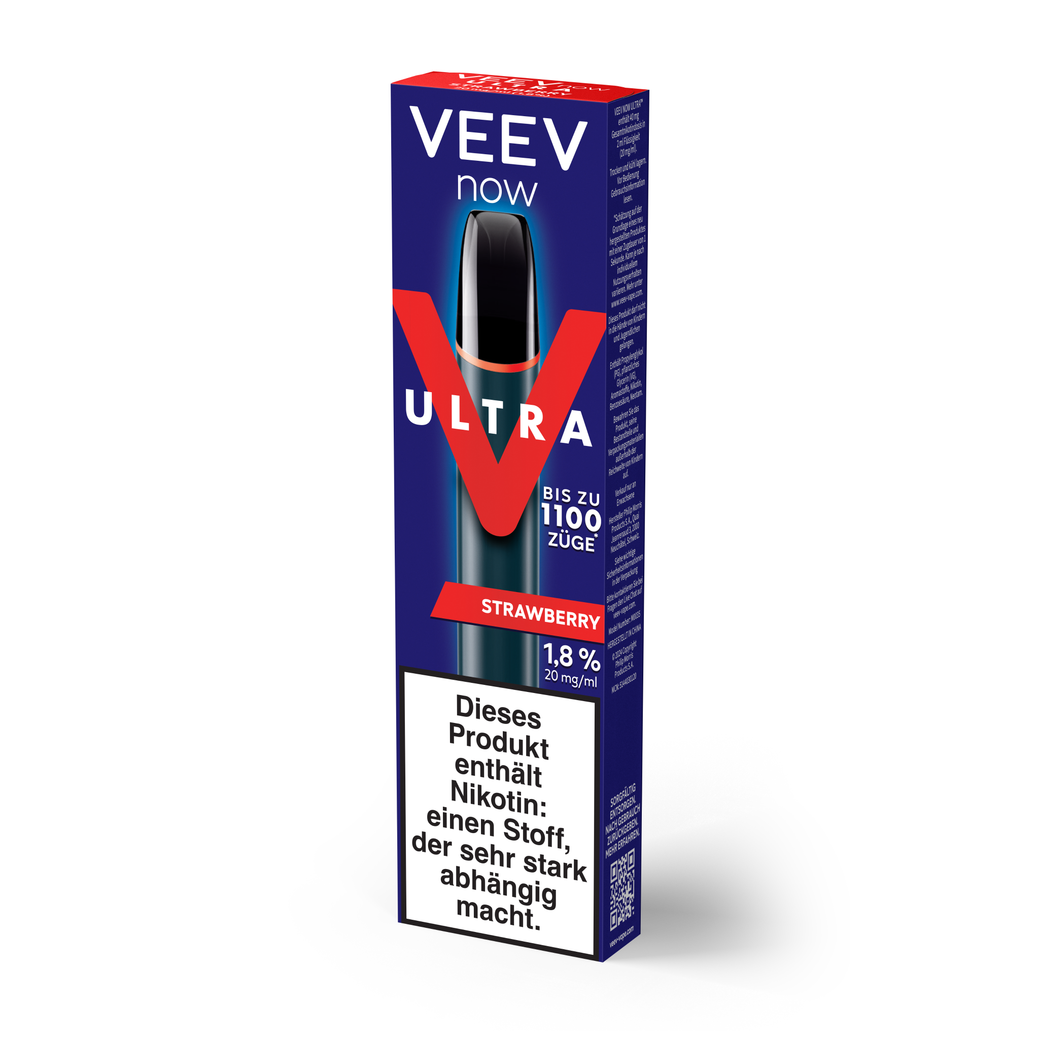 VEEV NOW ULTRA Strawberry Einweg-Vape (Multipack)