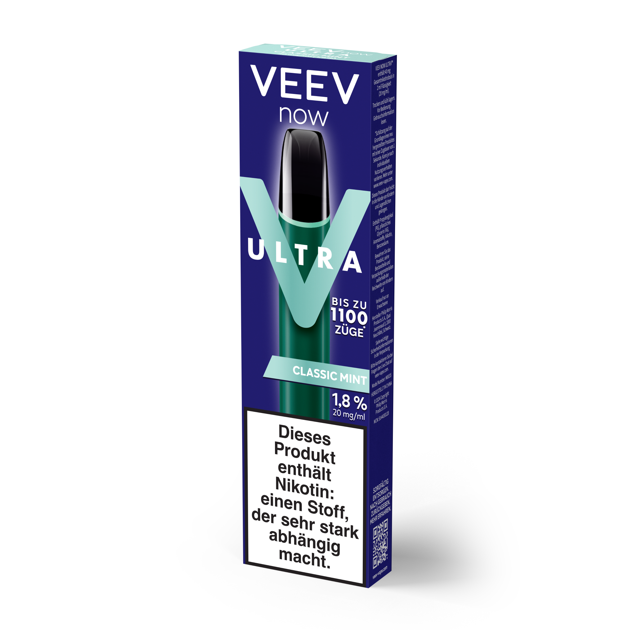 VEEV NOW ULTRA Classic Mint Einweg-Vape (CLASSIC MINT)