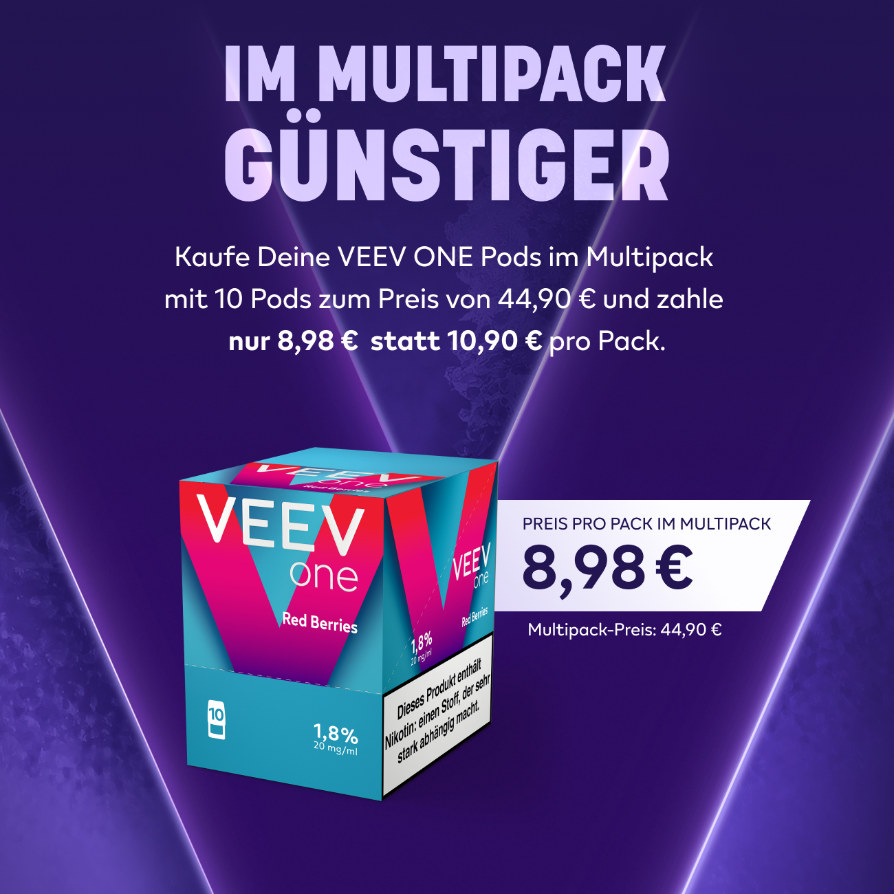 VEEV ONE Pods Red Berries (Red Berries)