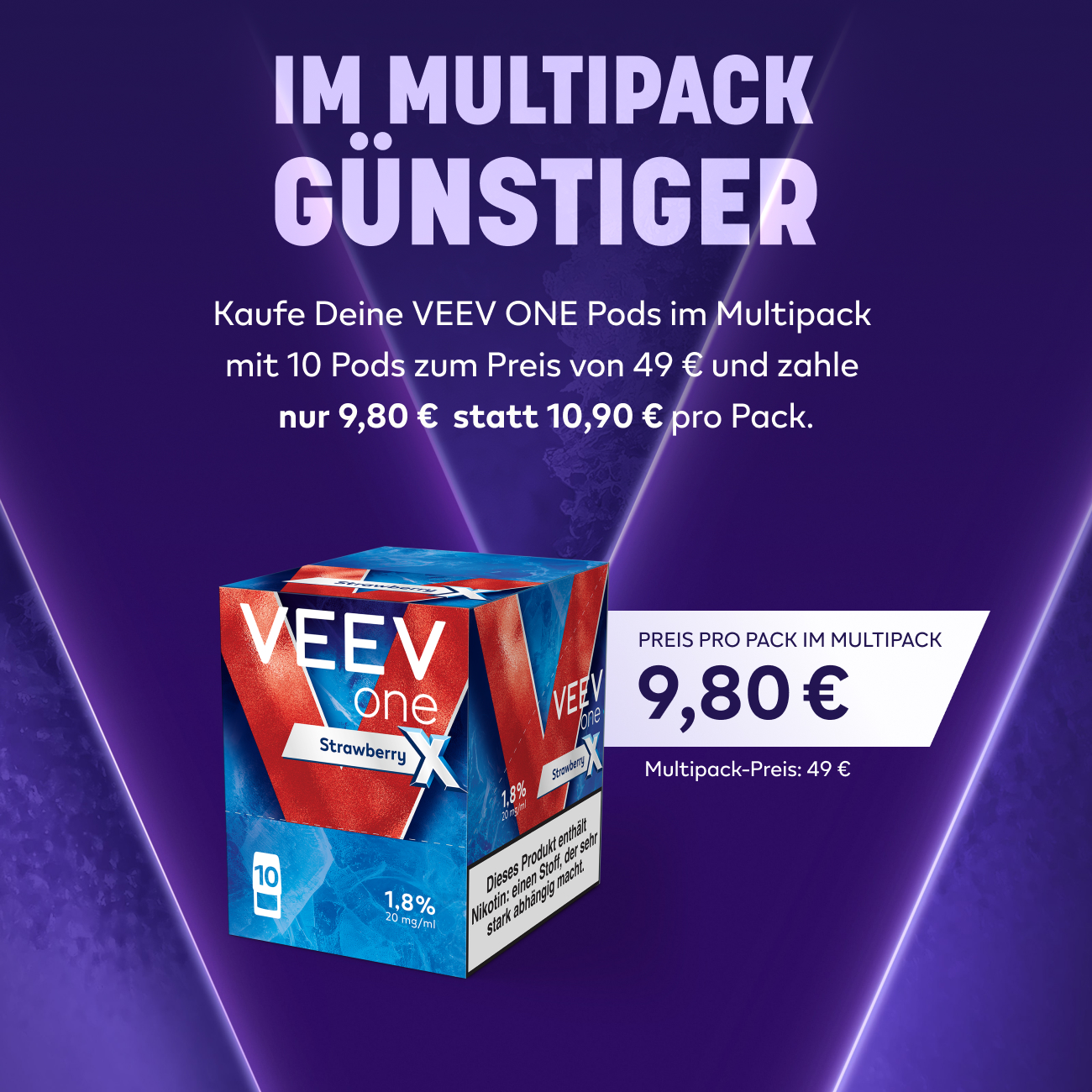 VEEV ONE Pods Strawberry X (Strawberry X)