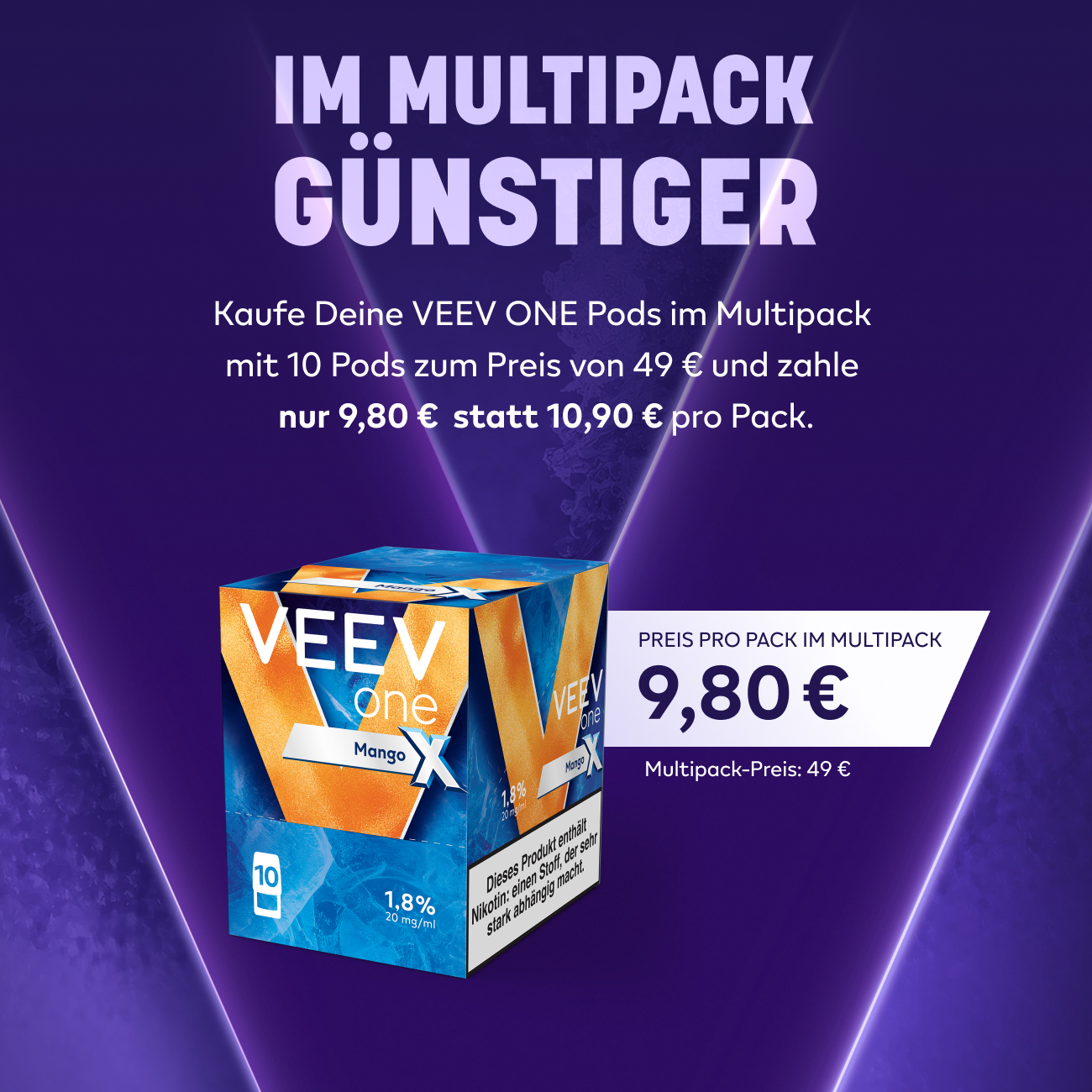 elfbar elfa kaufen VEEV ONE Pods - Mango X