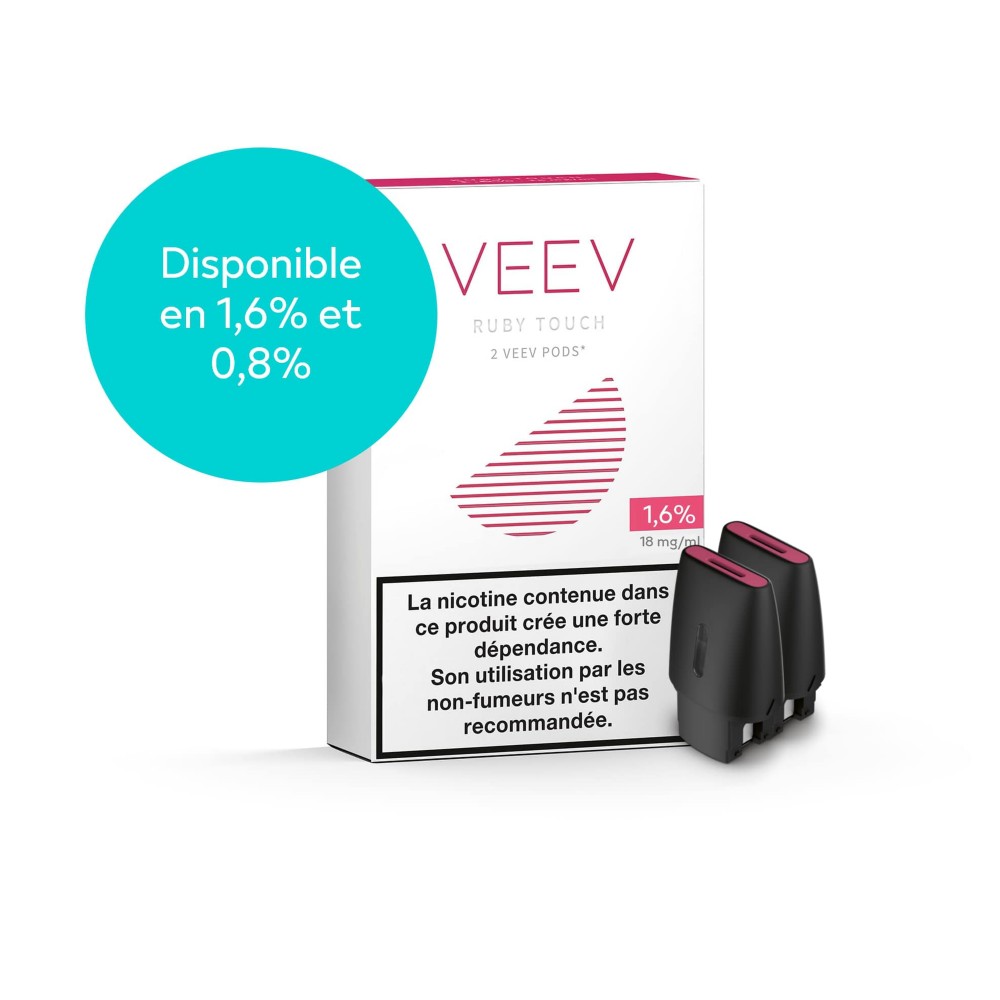 VEEV RUBY TOUCH 1.60% - 2 PODS PACK (SUNGLOW MIX)