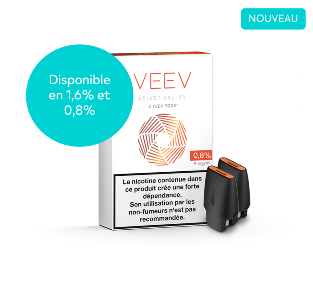 VEEV Velvet Valley 0.8% 2 pods pack (VELVET VALLEY)