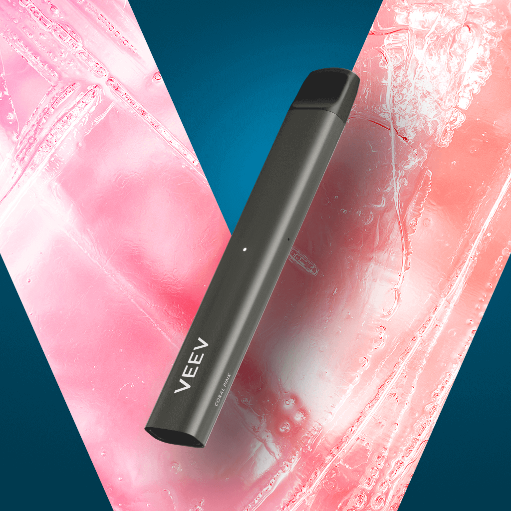 VEEV pré-remplie Saveur Pastèque & Melon 1,8% (VEEV Coral Pink)