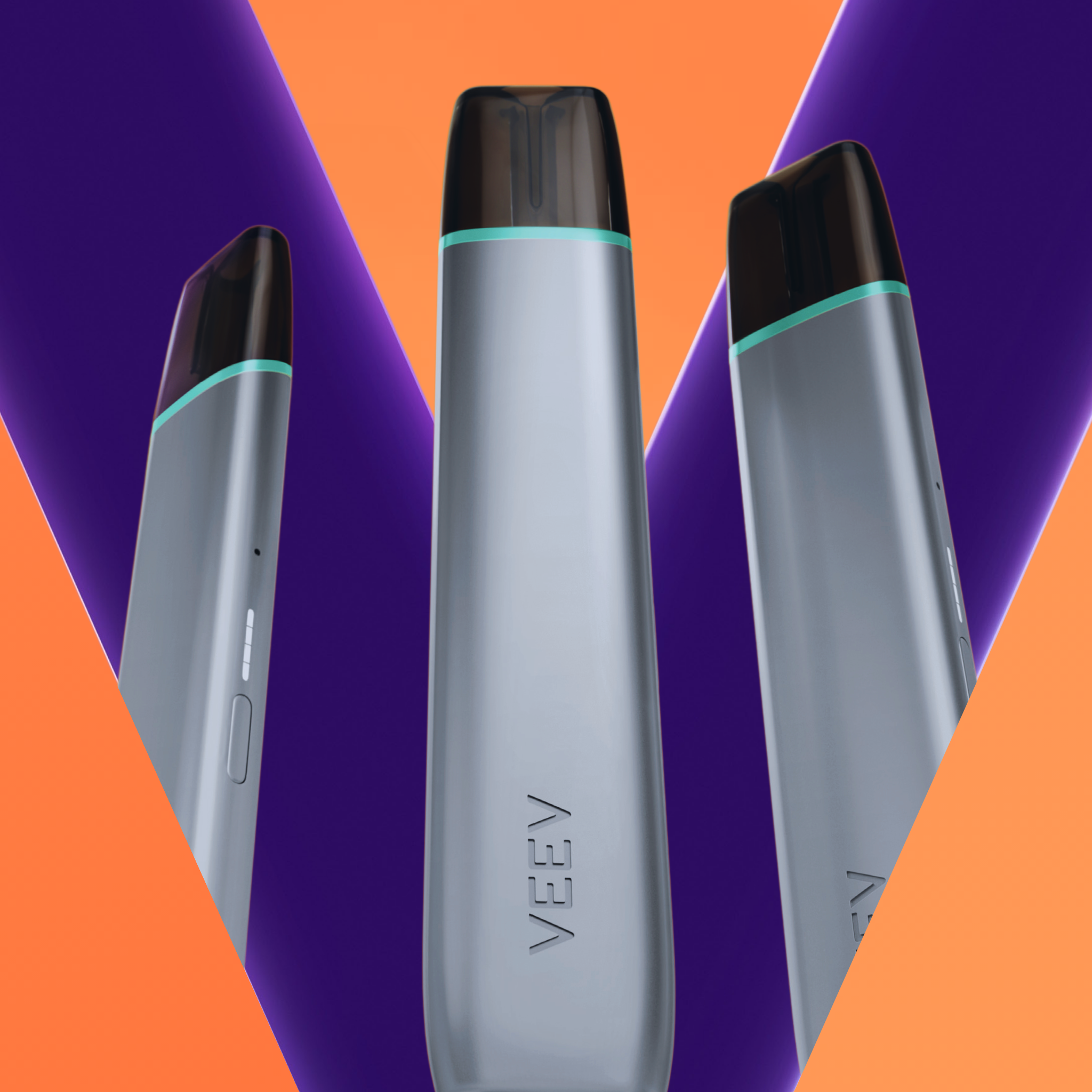 E-cig VEEV ONE Gris Métallique (Cigarette électronique en Gris Métallique (Silky Grey) vendue seule.)