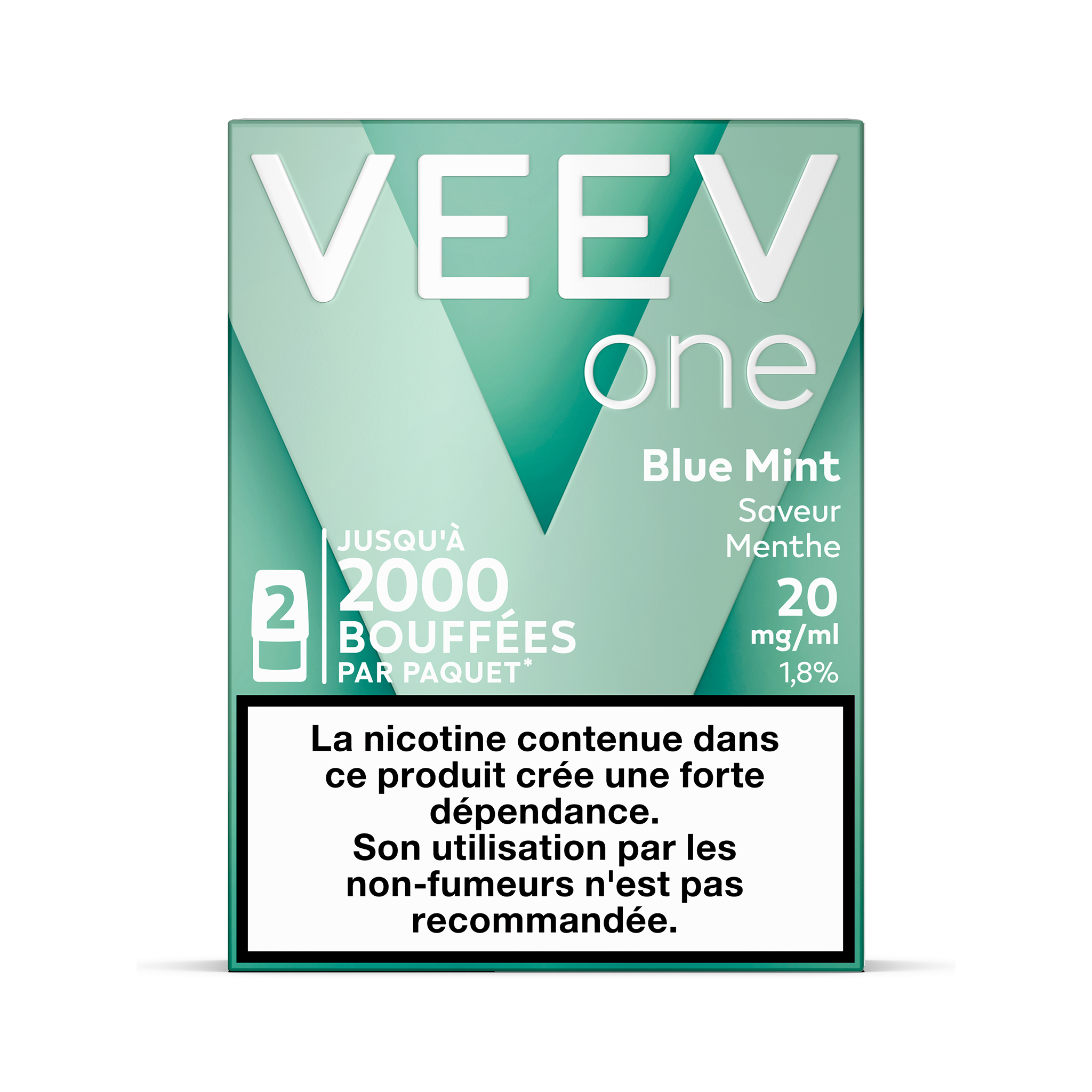Pods VEEV ONE Menthe 20mg/ml (VEEV Blue Mint)