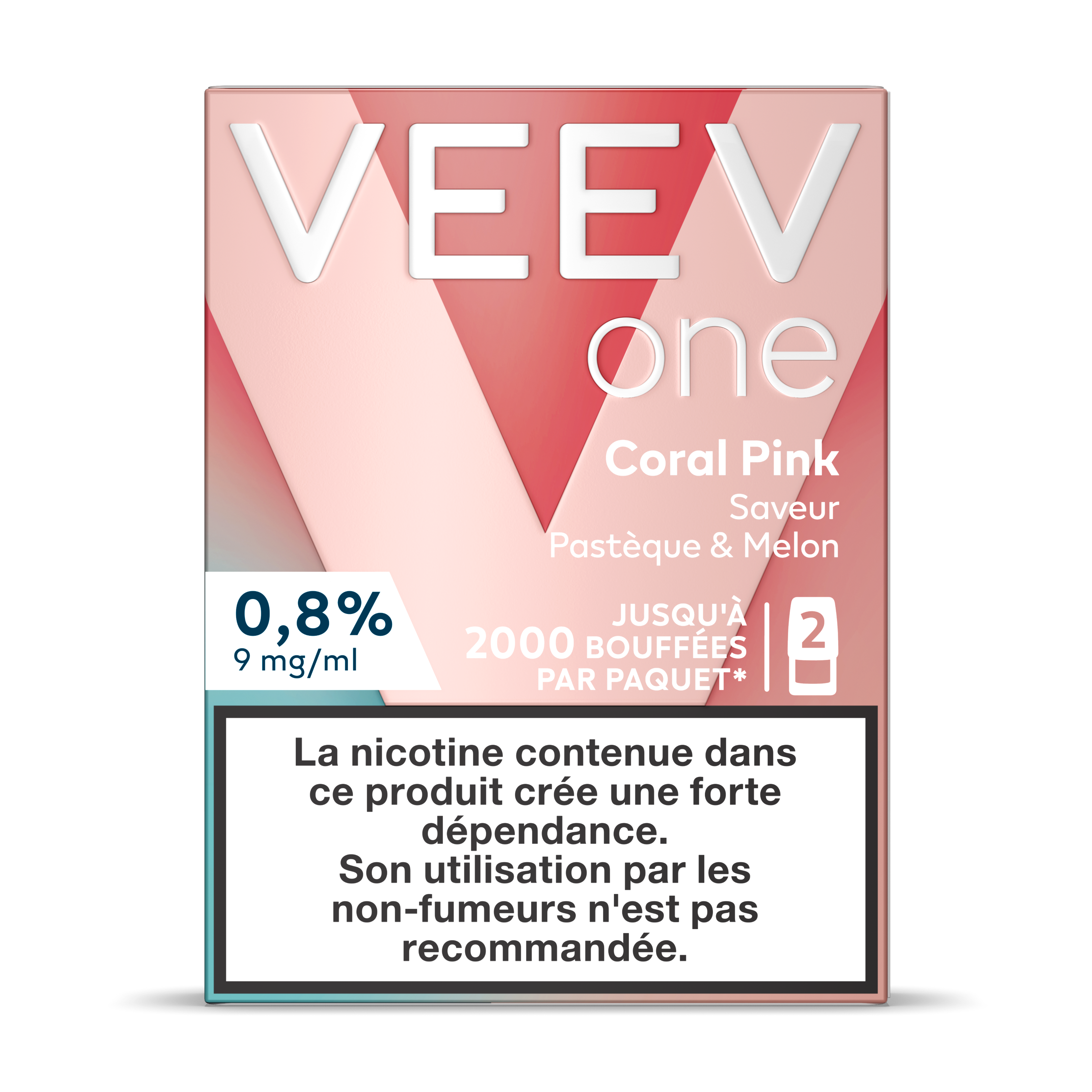 VEEV ONE Saveur Pastèque & Melon (VEEV Coral Pink)