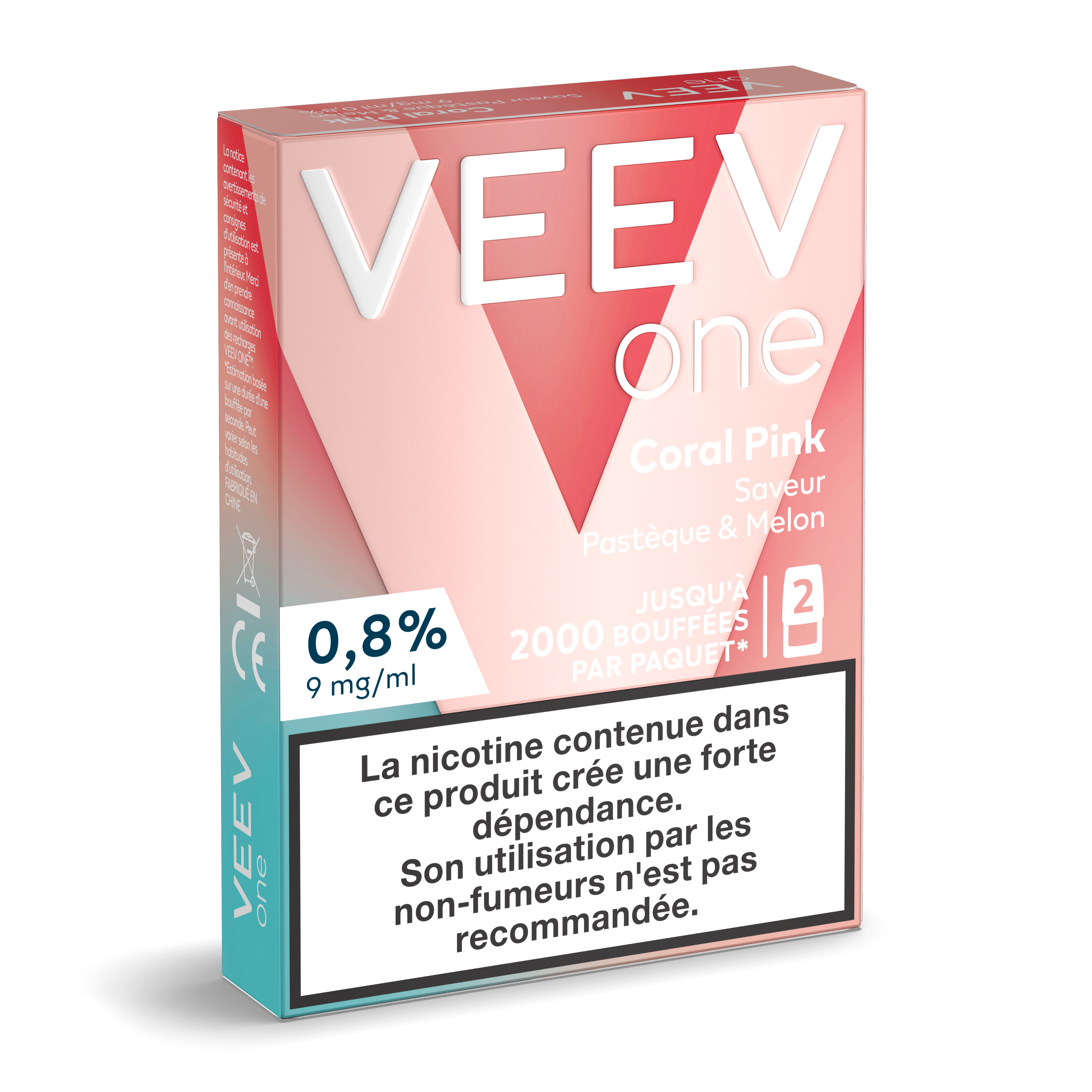 VEEV ONE Saveur Pastèque & Melon (VEEV Coral Pink)