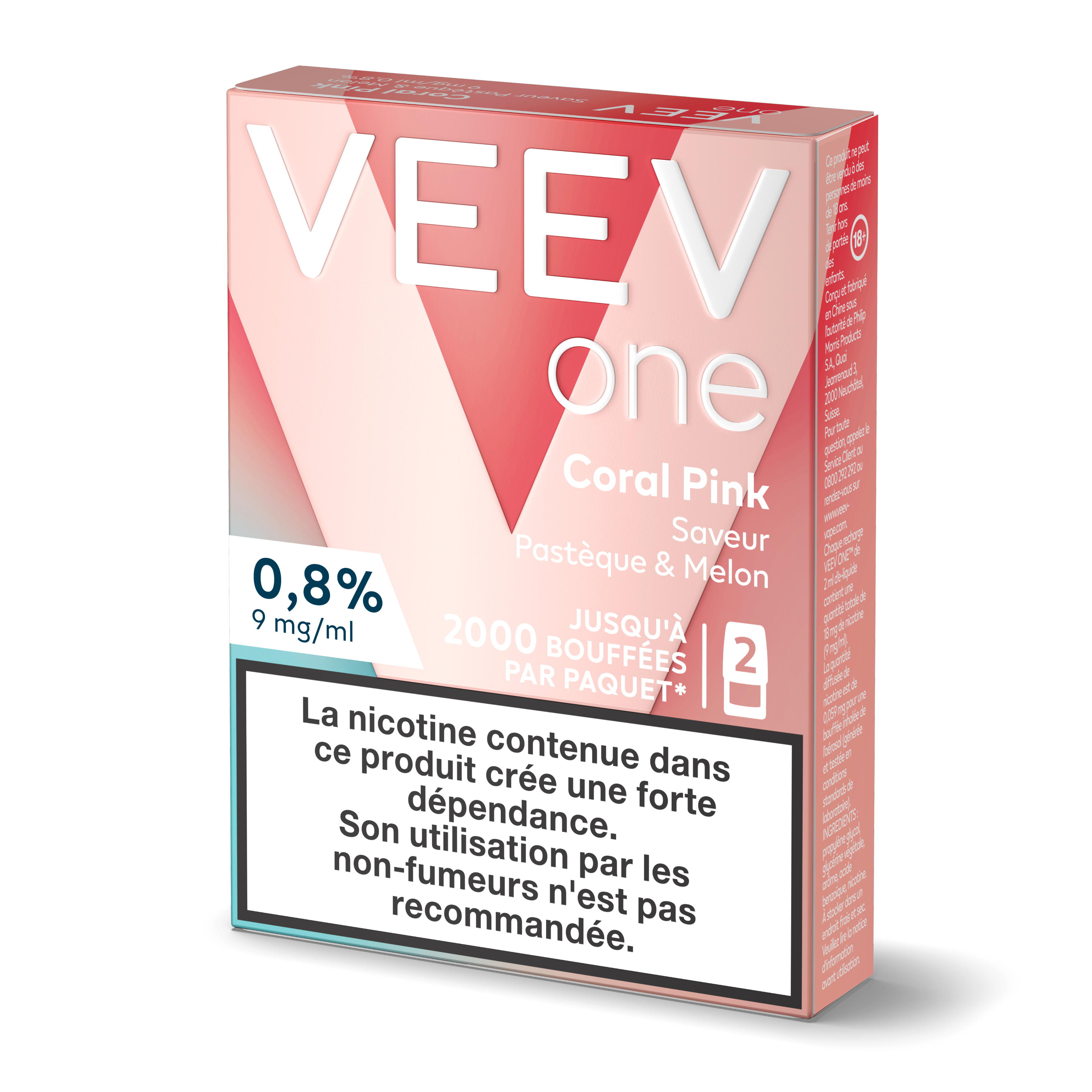 VEEV ONE Saveur Pastèque & Melon (VEEV Coral Pink)