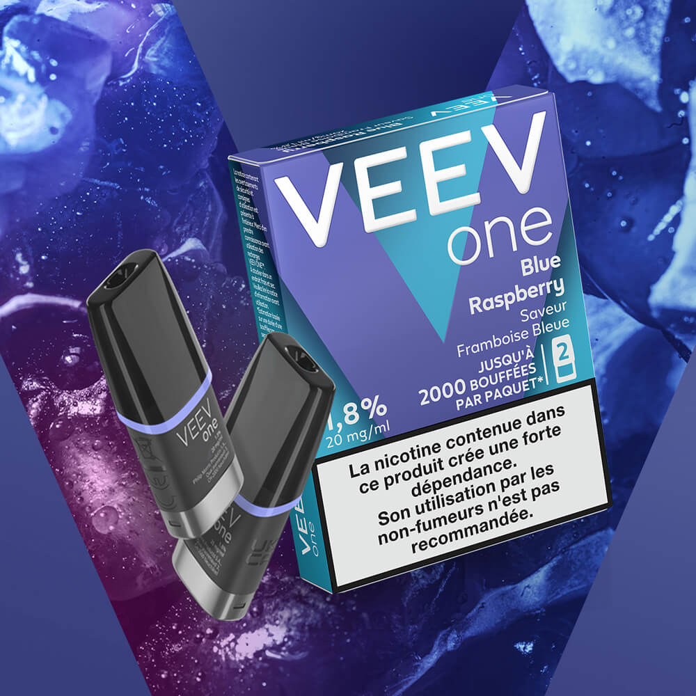 Pods VEEV ONE Framboise Bleue 9mg ou 20mg (Blue Raspberry)