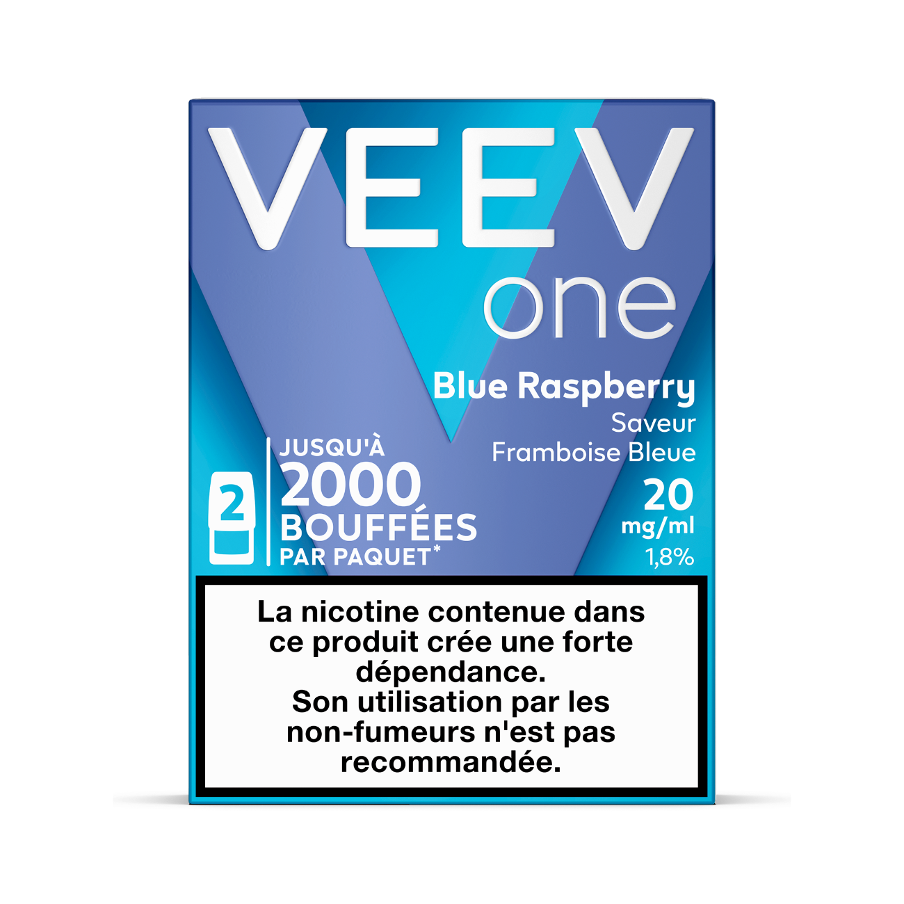 veev one blue raspberry 1.8 Quelle cigarette électronique pour un gros fumeur ? main image 1