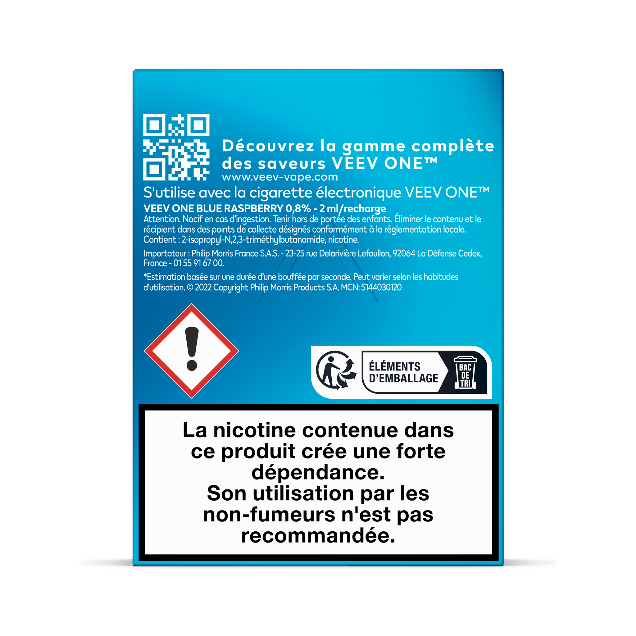 Pods VEEV ONE Framboise Bleue 20mg/ml (Blue Raspberry)