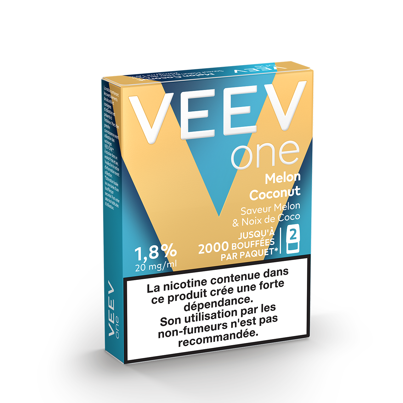 Pods VEEV ONE Melon & Noix de Coco 20mg/ml (Melon and Coconut)