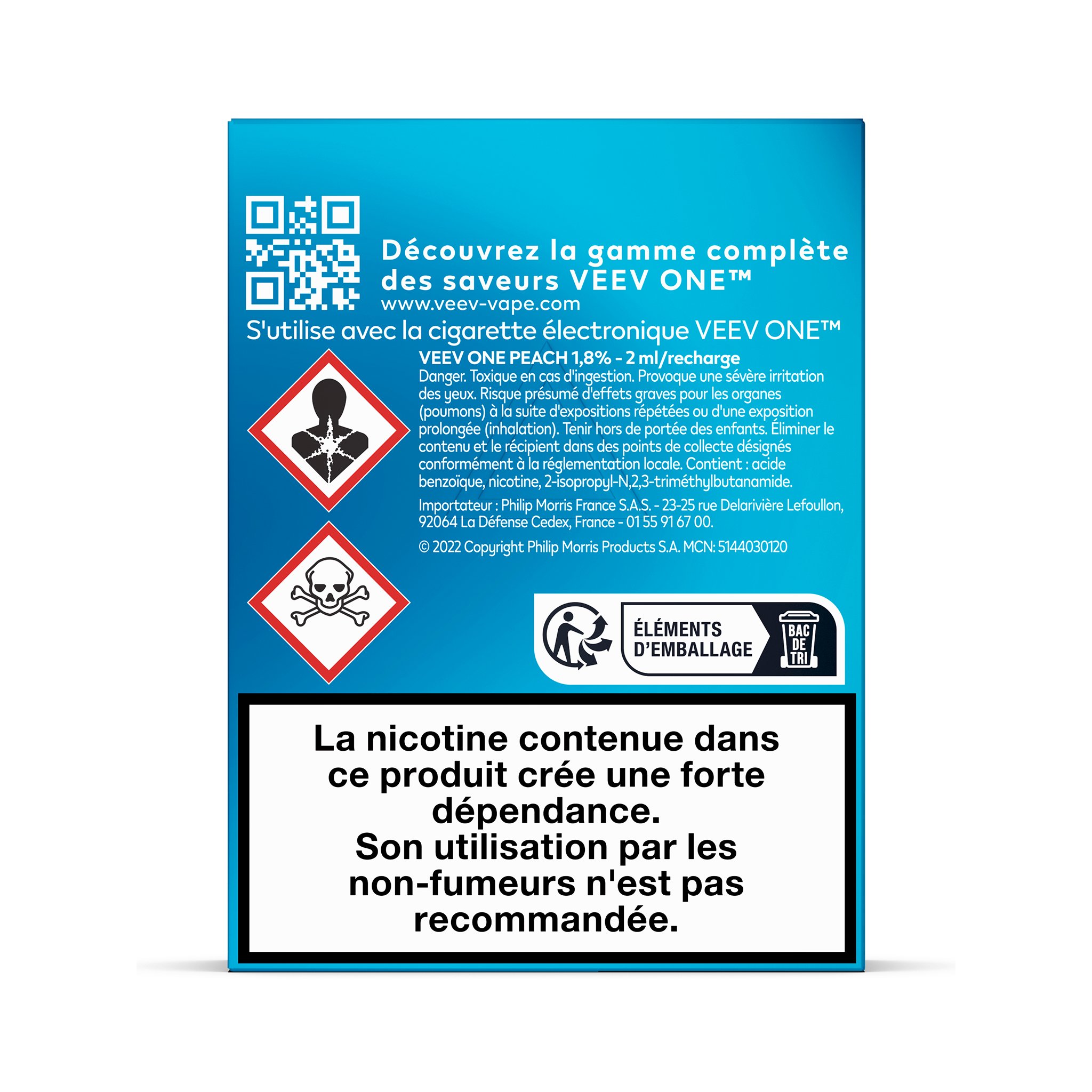 Pods VEEV ONE Pêche 20mg/ml (Peach)