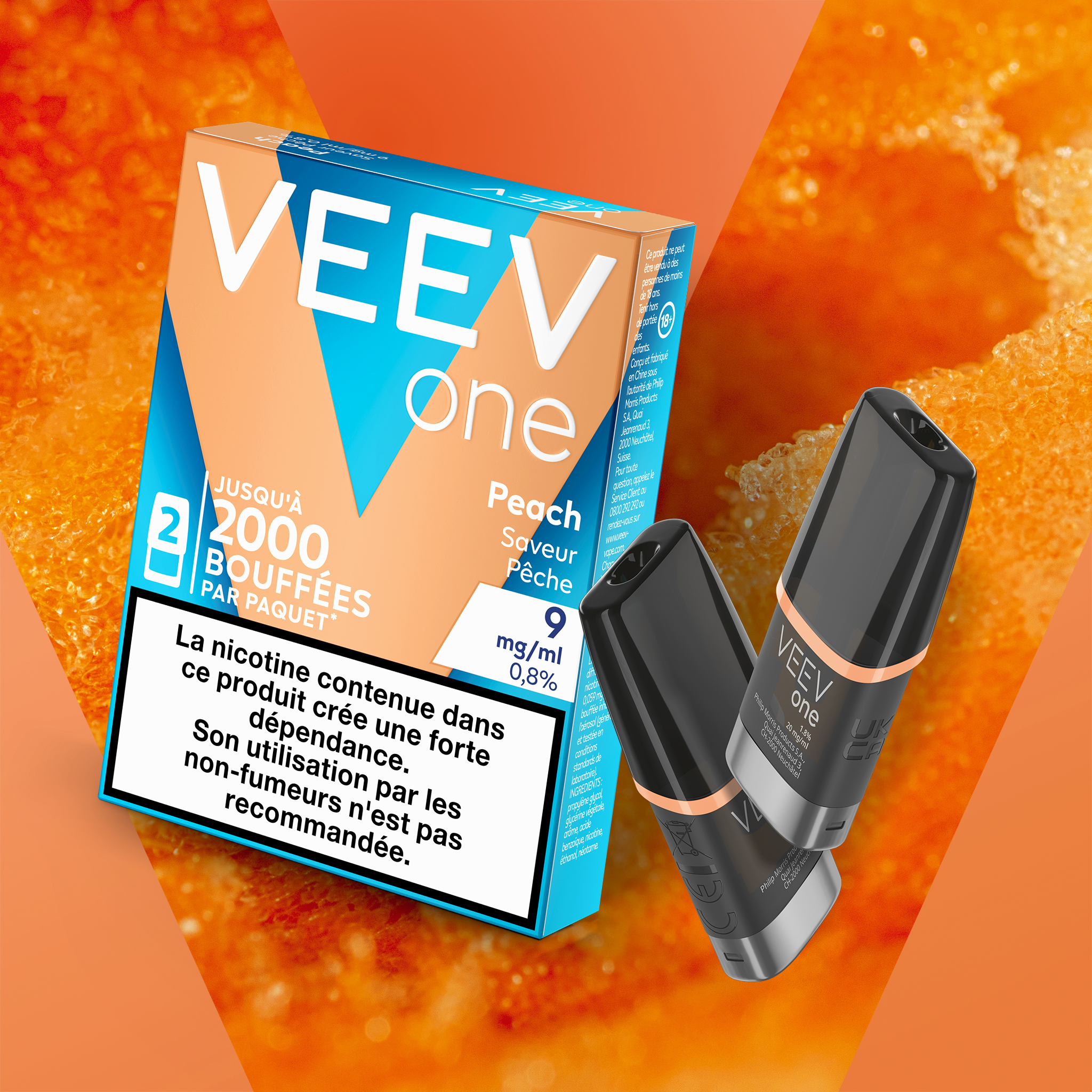 Pods VEEV ONE Pêche 20mg/ml (Peach)
