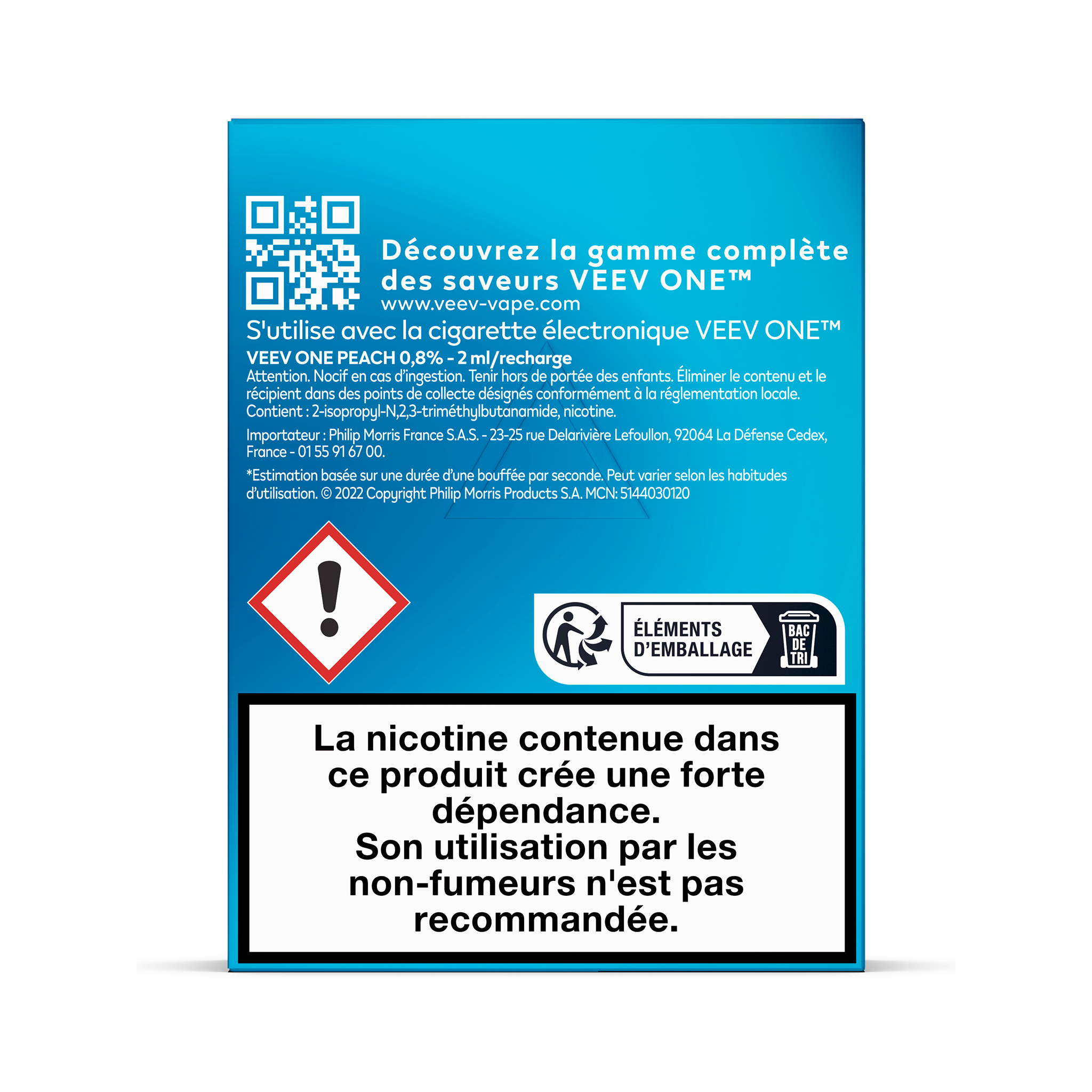 Pods VEEV ONE Pêche 20mg/ml (Peach)