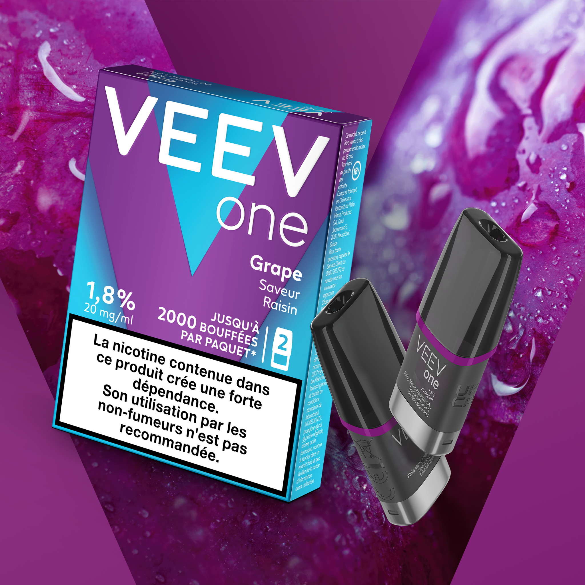 Pods VEEV ONE Raisin 20mg/ml (Grape)