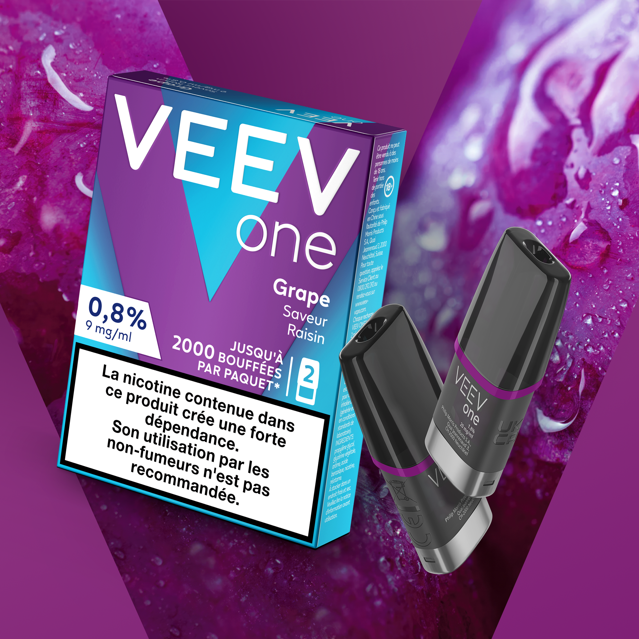Pods VEEV ONE Raisin 20mg/ml (Grape)