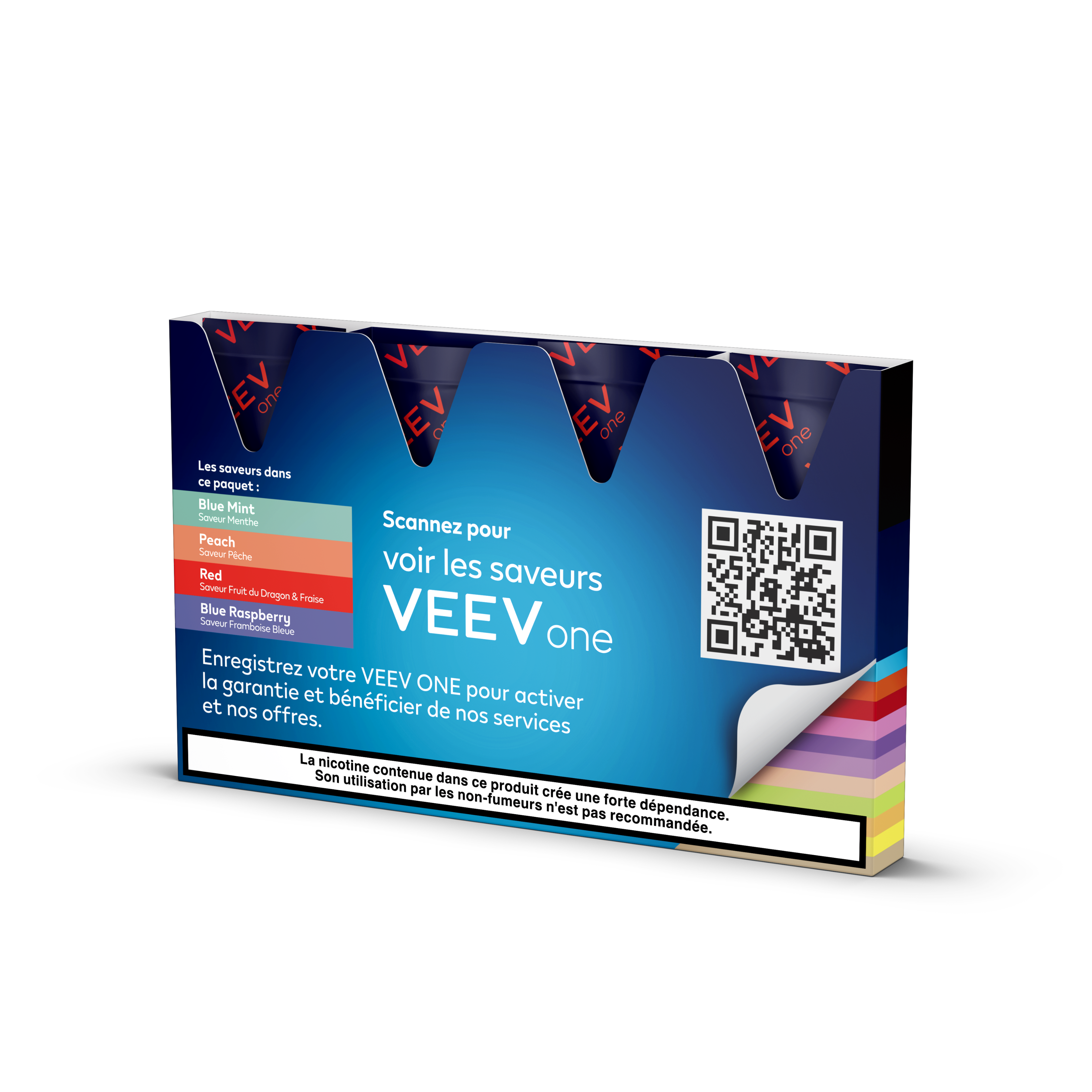 Kit VEEV ONE 4 pods Saveurs mixtes 9mg