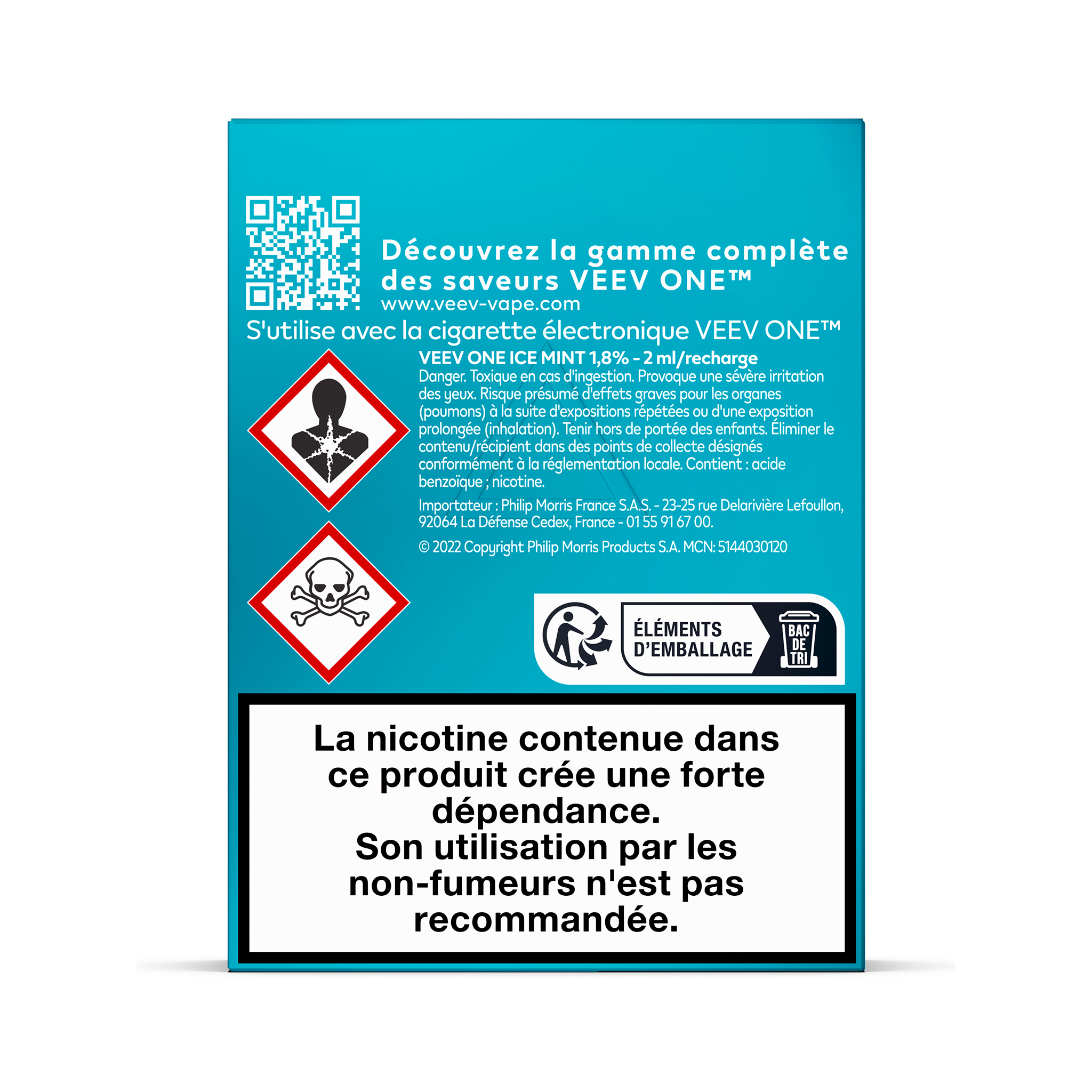 Pods VEEV ONE Menthe Glacée 20mg (Ice Mint)