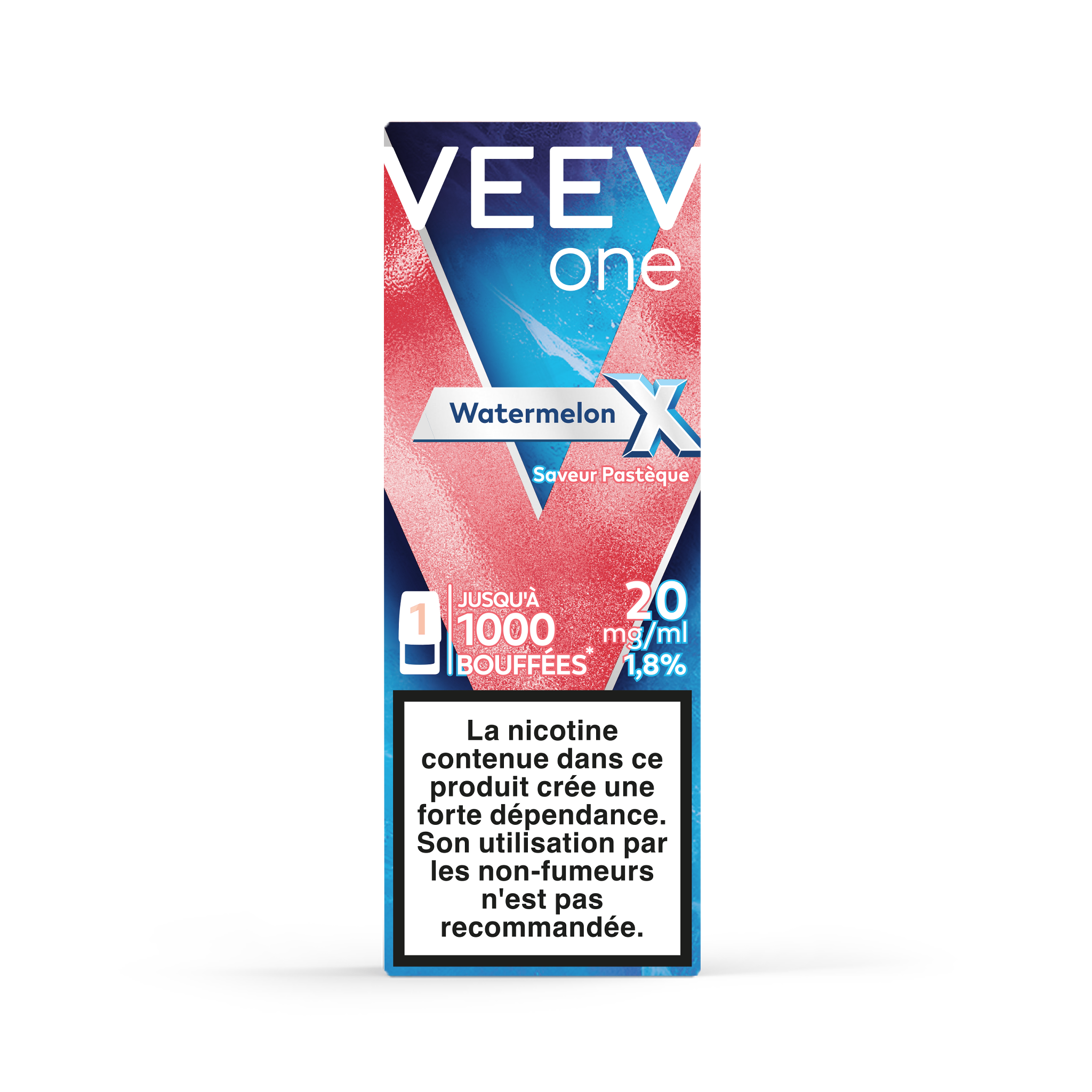 Pod VEEV ONE Pastèque X 20mg/ml (Watermelon X)